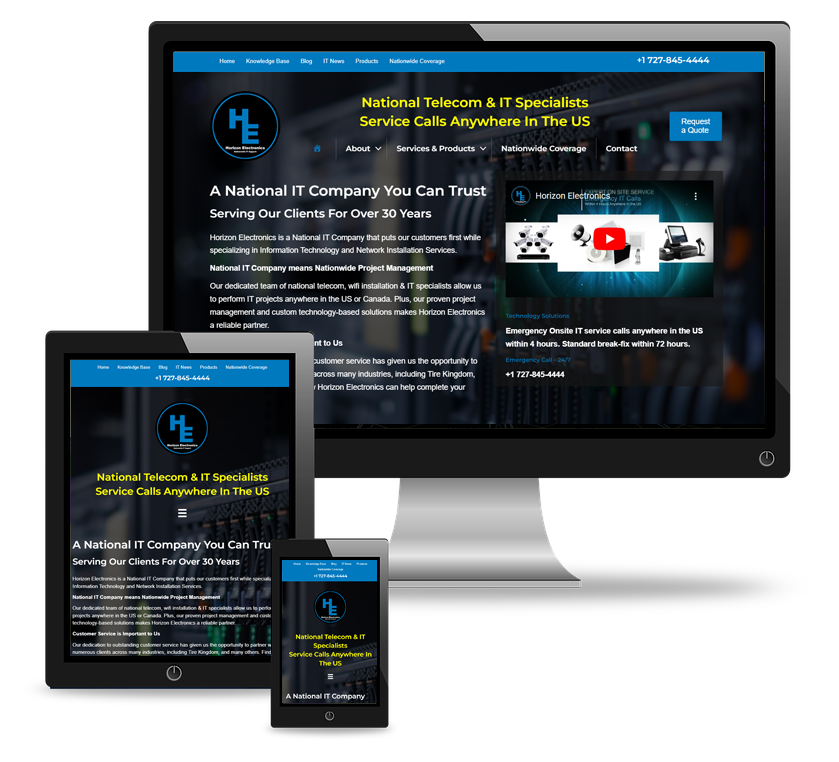 horizon-electronics-web-design
